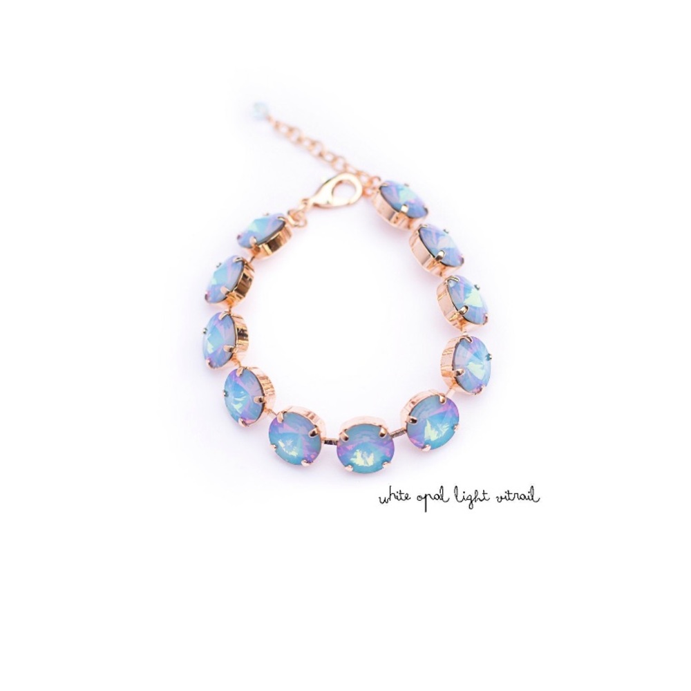 White Opal Lt Vitrail "Elsa" - Bracelet - 12mm